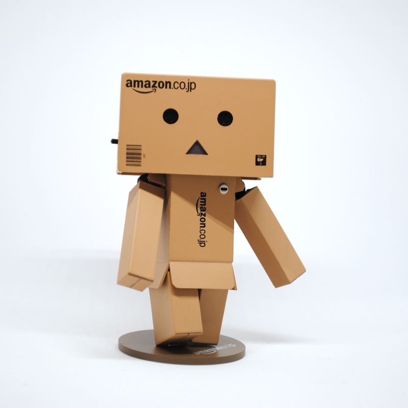 robot figure made of cardboard