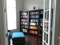 Rainbow - organized book shelves