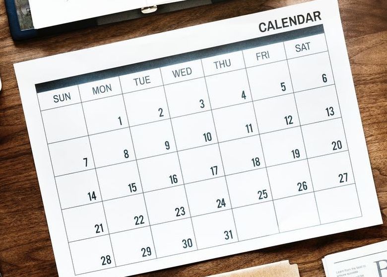 Photo of calendar